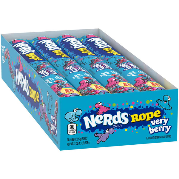 Nerds Rope, Very Berry Candy, 0.92 Ounce, Pack Of 24